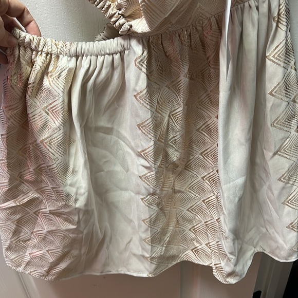 Tuckernuck Kasia Mykonos Gold One-Shoulder Dress - Picture 5 of 5